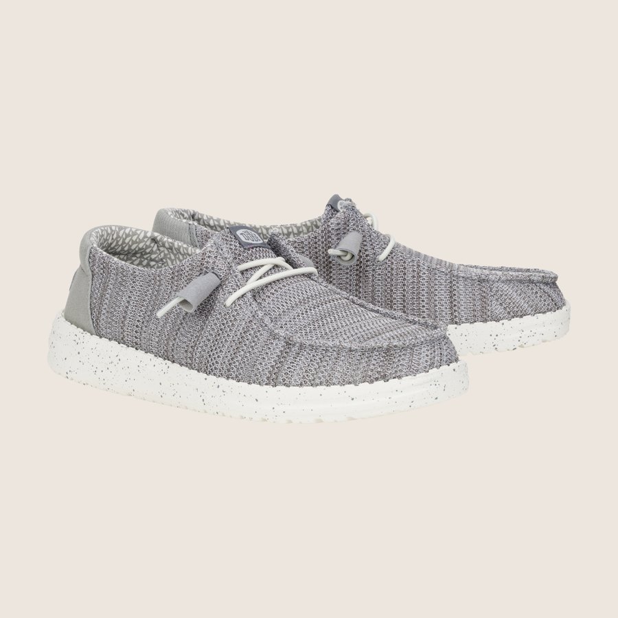 HEYDUDE Wendy Stretch Sox in light grey